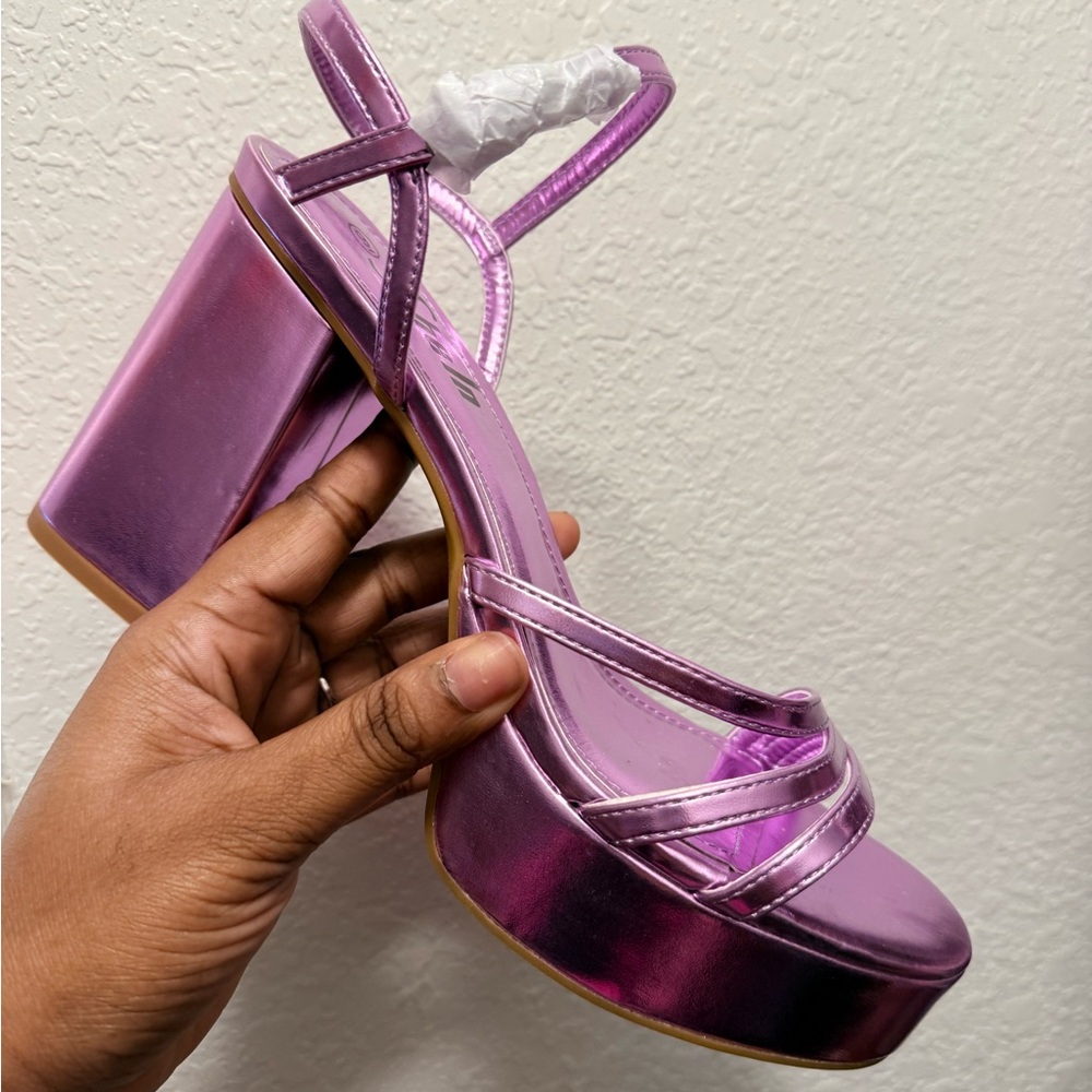 Purple Platform Sandals